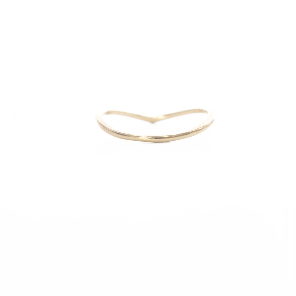  アガット agete 指輪 リング K 18 ダイヤ0.06 ct 9号 イエローゴールド ピアス(片耳用) アクセサリー