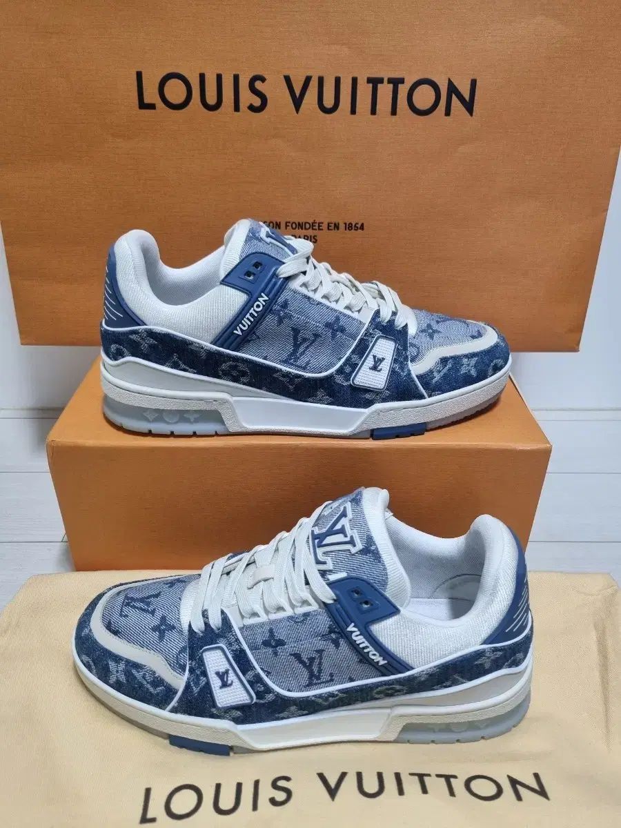 A+ルイヴィトン デニム 7 5 (270 275) LV スニーカー - メルカリ