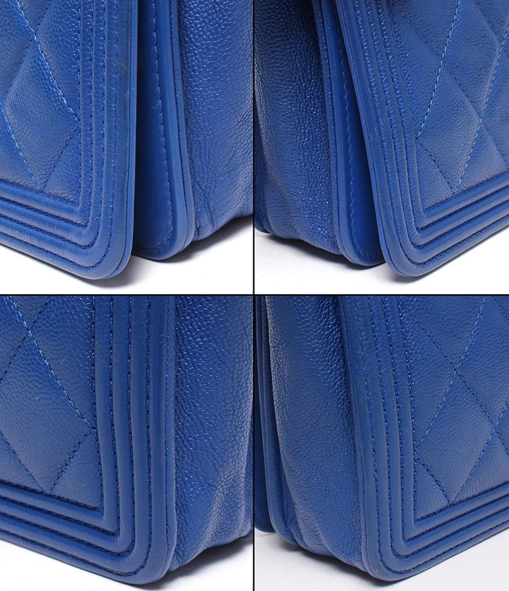  シャネル チェーンショルダーバッグ チェーンウォレット ゴールド金具 キャビアスキン ボーイシャネル マトラッセ レディース CHANEL ショルダーバッグ ショルダーバッグ