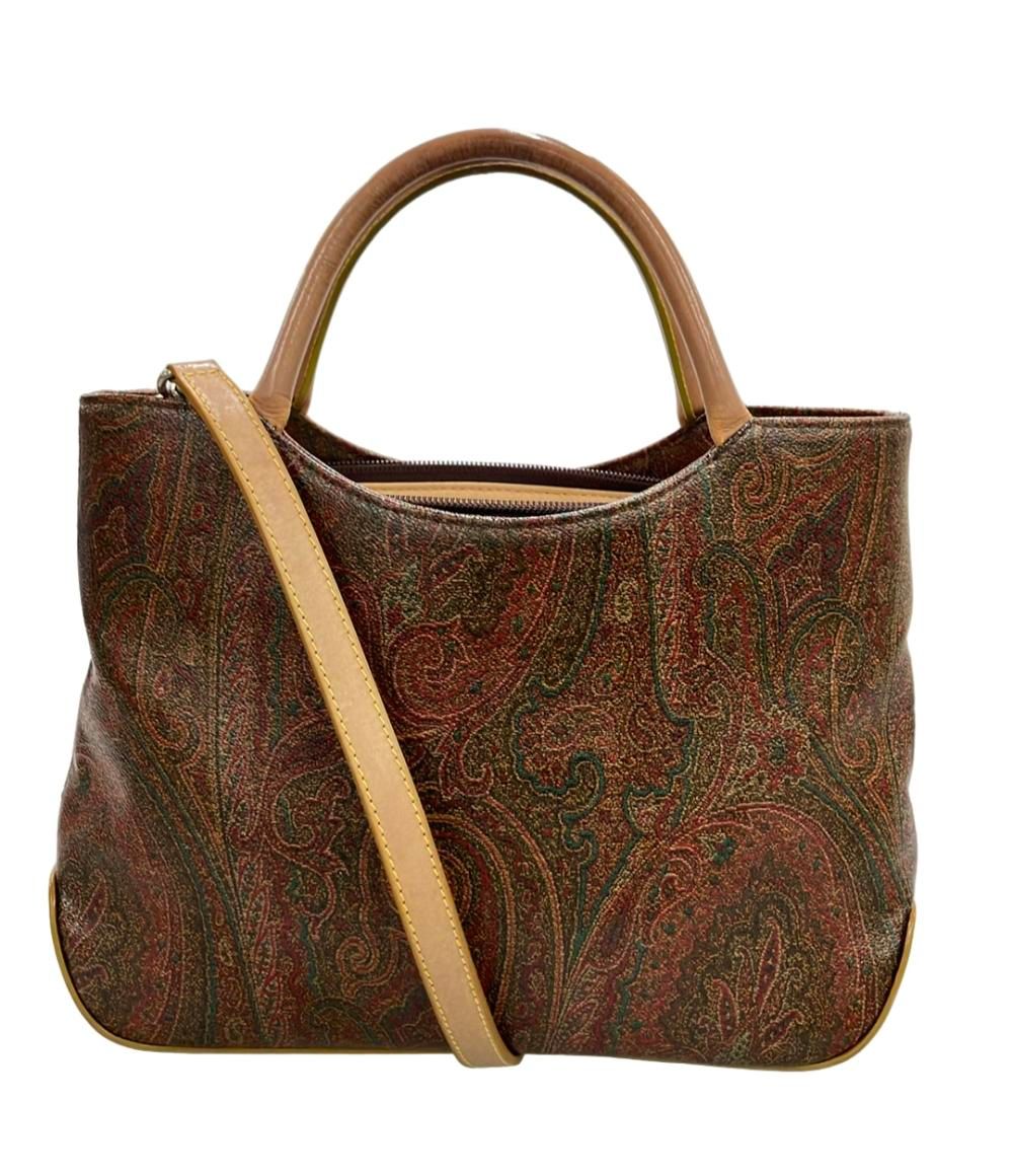 エトロ ハンドバッグ ショルダーバッグ 2WAY 斜め掛け PVC ペイズリー