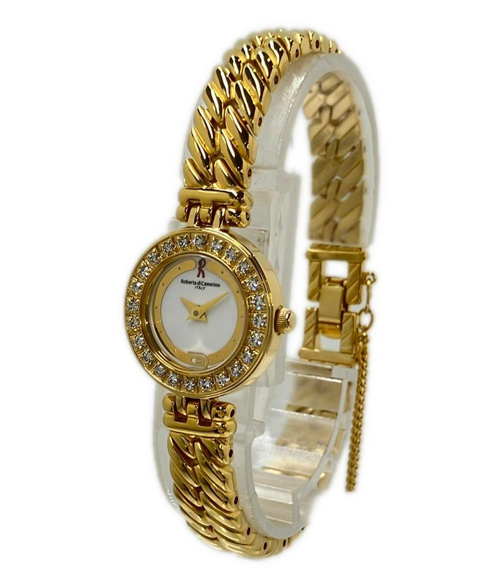 美品 ロベルタ・ディ・カメリーノ 腕時計 クオーツ レディース Roberta