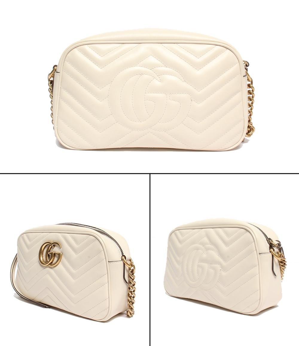 グッチ ショルダーバッグ 斜め掛け 肩掛け スモール カメラバッグ GGマーモント 447632 213317 レディース GUCCI