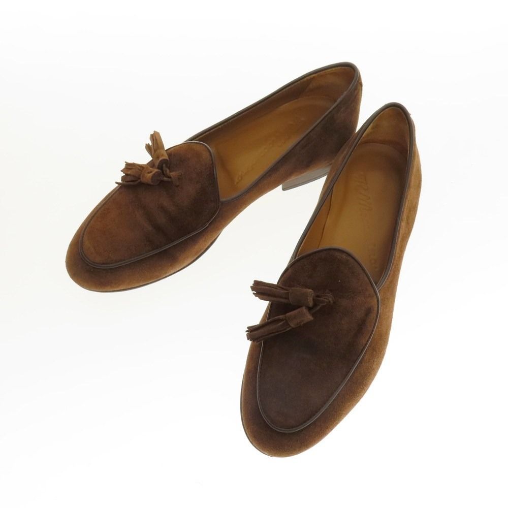 イルモカシーノ IL スエード タッセル ローファー ブラウン サイズ39 メンズ