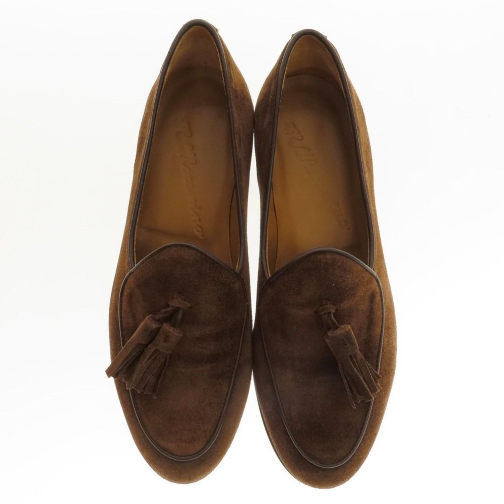 イルモカシーノ IL スエード タッセル ローファー ブラウン サイズ39 メンズ