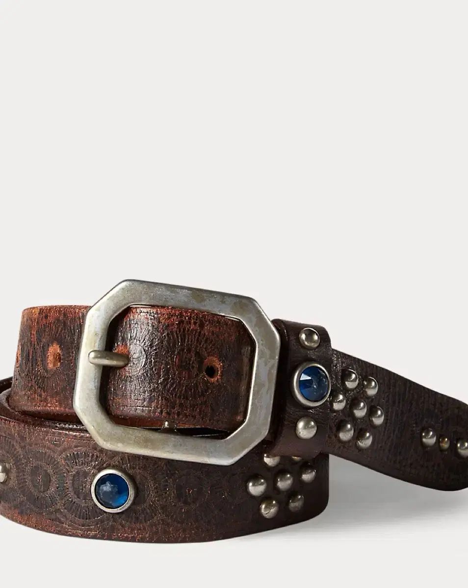 RRL(ダブルアールエル) ラストスタッズベルト 34 - メルカリ