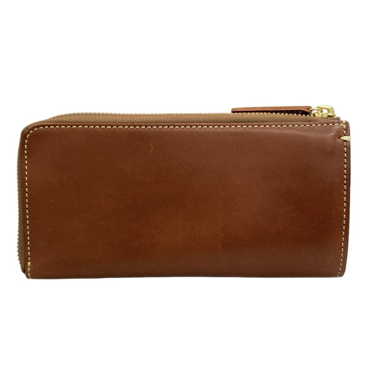 土屋鞄製造所 ツチヤカバンセイゾウショ 長財布 - ブラウン L字ファスナー レザー