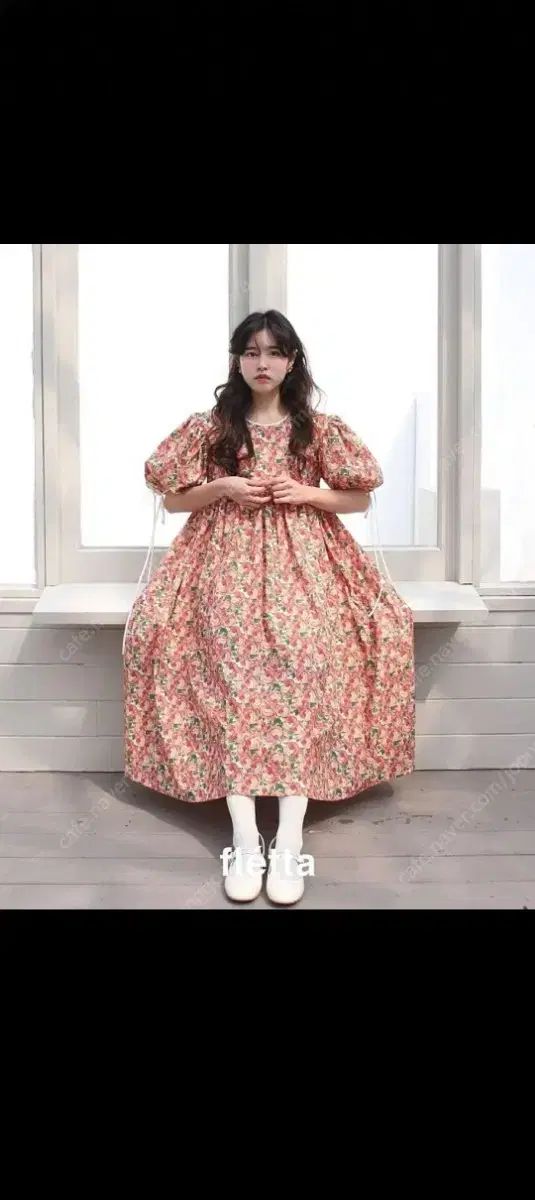 fletta フレッタ フラワー 31 ドレス ロング クリームローズ