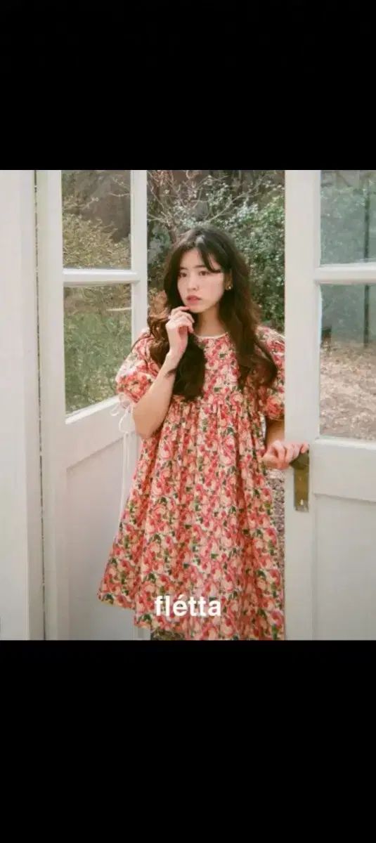 fletta フレッタ フラワー 31 ドレス ロング クリームローズ