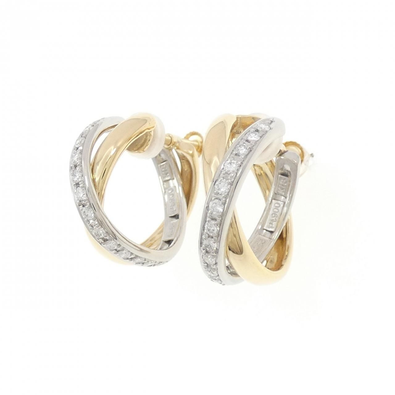 ワコウ ダイヤモンド イヤリング 0.32 CT