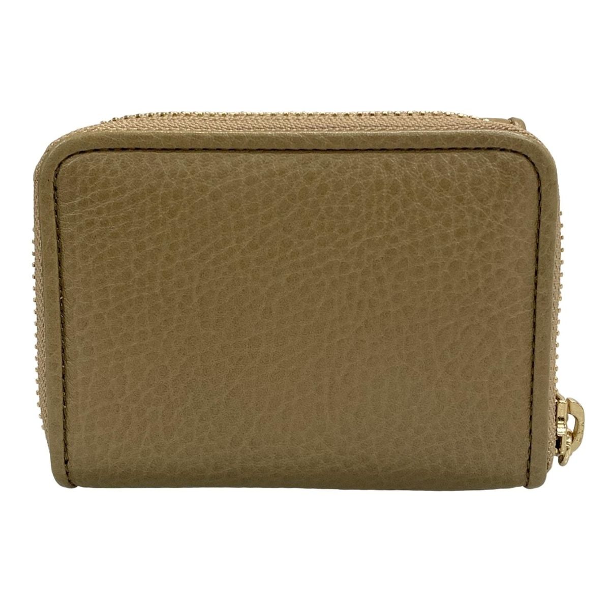 土屋鞄製造所 ツチヤカバンセイゾウショ 3つ折り財布 - ベージュ レザー