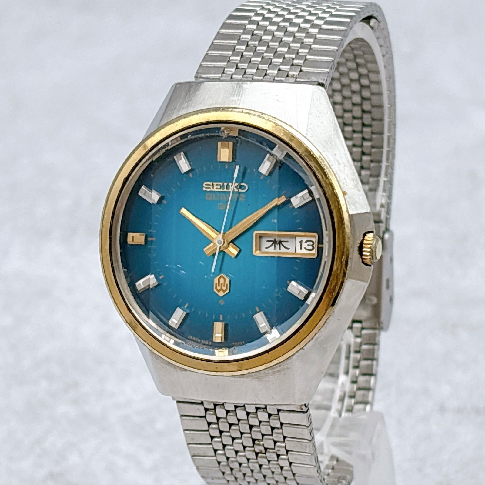 ✨セイコー✨初期クオーツ✨3803-7060✨デイデイト✨カットガラス✨腕時計✨ セイコー QT 3803-7080 38クオーツ カットガラス ダブルカレンダー
