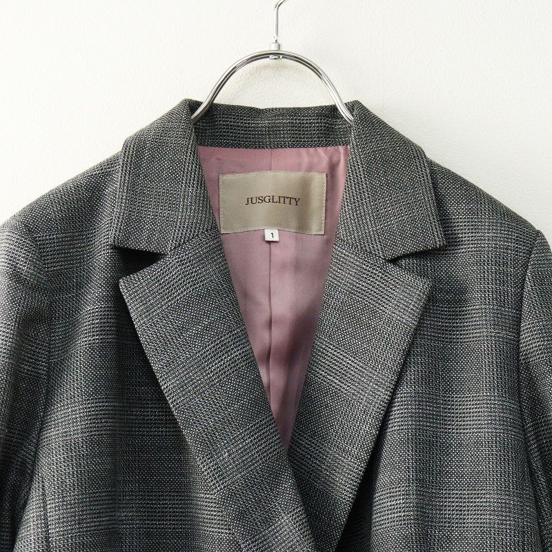 【2025AW 新品・未使用】ジャスグリッティー　チェックテイラードジャケット 2025AW 新品・未使用】ジャスグリッティー チェックテイラード