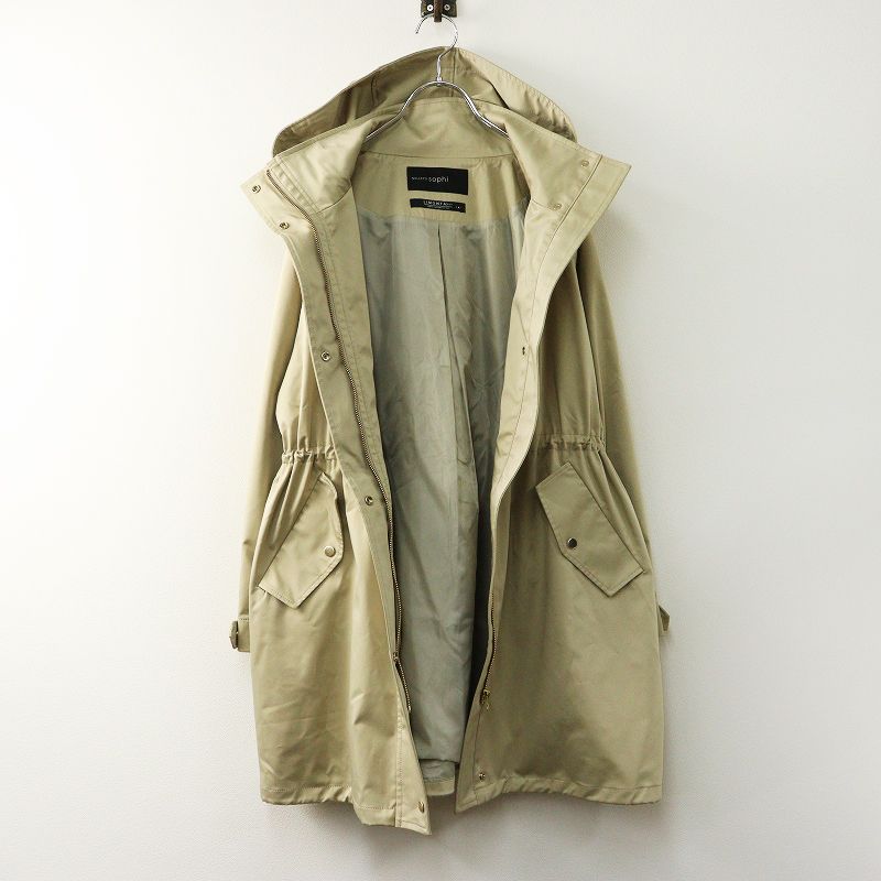  2025 AW NOLLEY S sophi ノーリーズ LIMONTA EAST ウォッシャブル ハーフ丈マンパ マウンテンパーカー 38 ベージュ┃ その他 ジャケット アウター