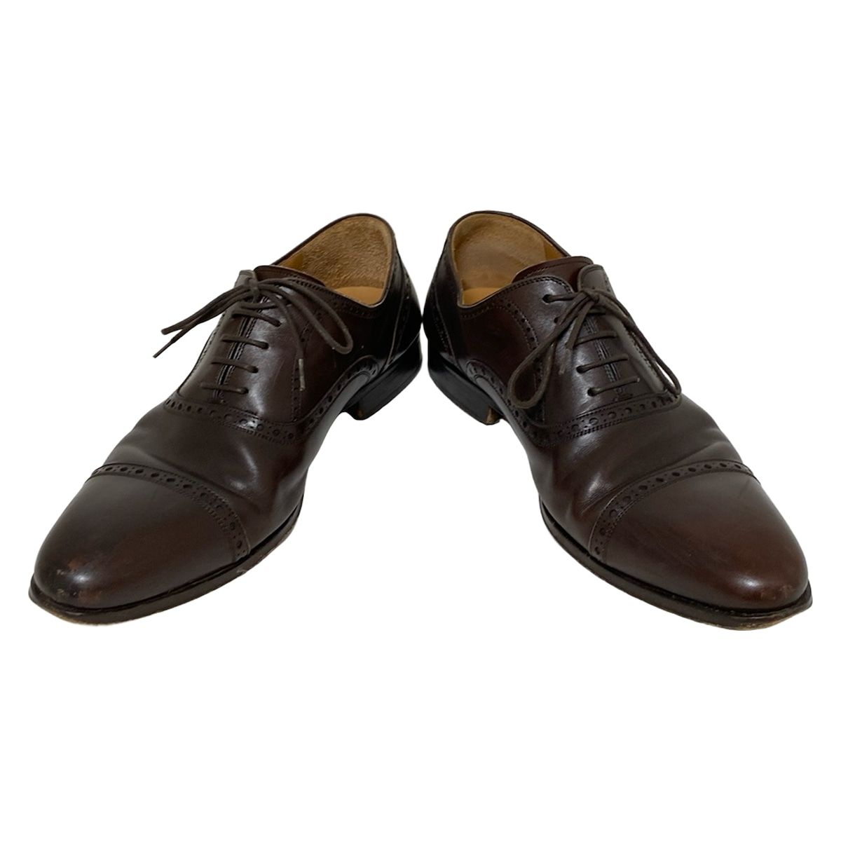 マグナーニ シューズ 42 メンズ - ダークブラウン アウトソール張替済 レザー