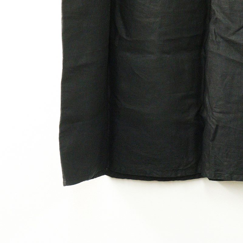 ミナペルホネン　リネン100% plover 麻　ブラック　サイズ40 ミナペルホネン リネン100% plover 麻 ブラック サイズ40 ミナ