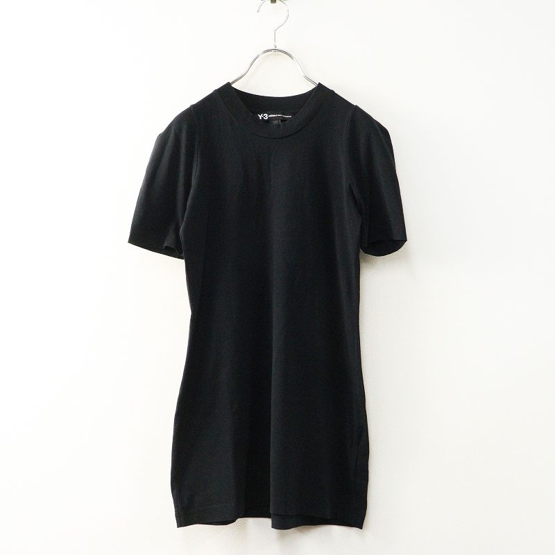 ワイスリー ヨウジヤマモト Y 3 Yohji Yamamoto 15周年記念スタックロゴプリントTシャツ S P ブラック カットソー 半袖