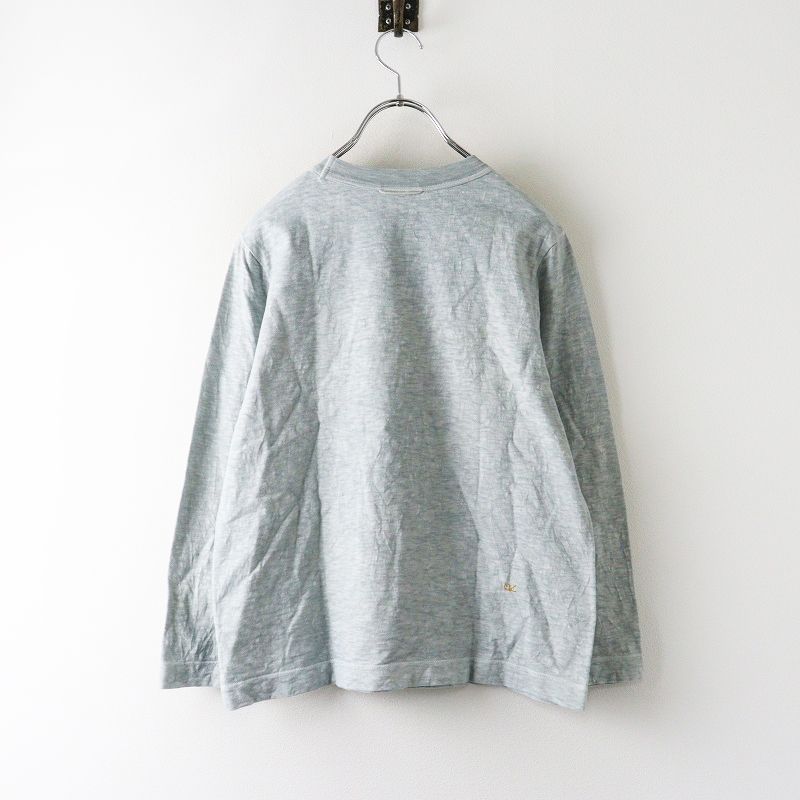 45 R rpm フォーティファイブアール 天竺の四角Tシャツ 2 グレー オーストラリアコットン カットソー 長袖