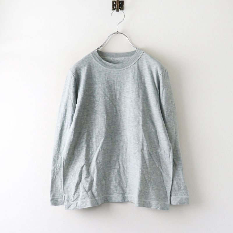 45 R rpm フォーティファイブアール 天竺の四角Tシャツ 2 グレー オーストラリアコットン カットソー 長袖