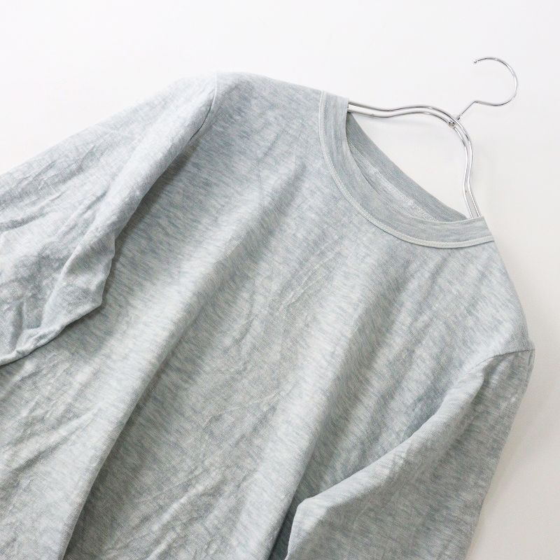  45 R rpm フォーティファイブアール 天竺の四角Tシャツ 2 グレー オーストラリアコットン カットソー 長袖 アンサンブル トップス