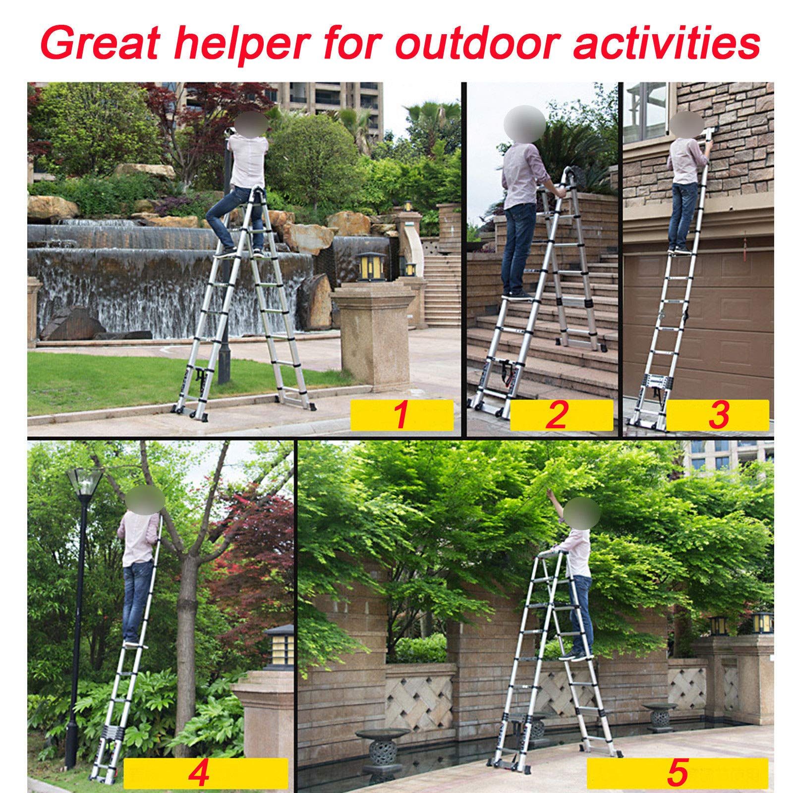 折り畳み伸縮梯子