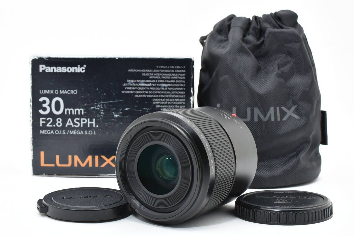 上品 パナソニック Panasonic LUMIX G MACRO 30 mm F 2.8 ASPH. H-HS 030 T 20＃4921