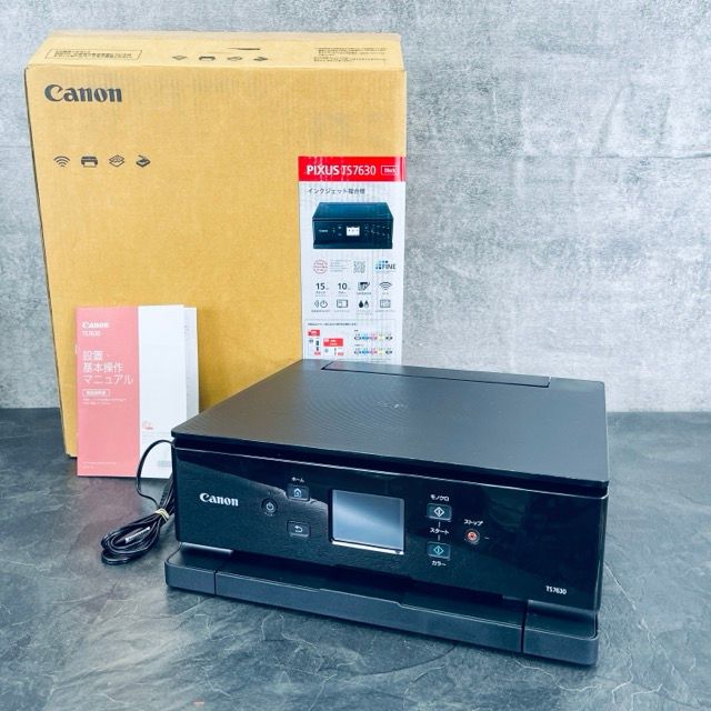 使用頻度 僅か キャノン ピクサス インクジェット複合機 CANON PIXUS TS 7630 ブラック 124017 23312