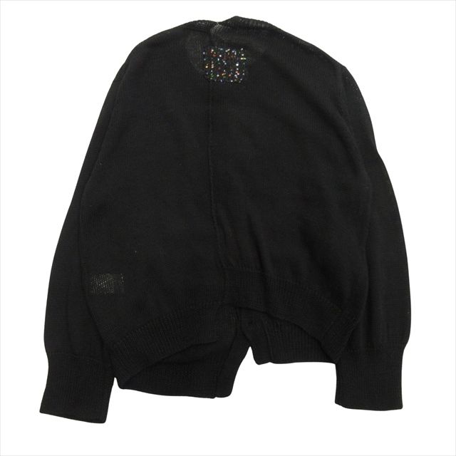 美品 ワイズ Y's スパンコール ポケット アシンメトリー カーディガン