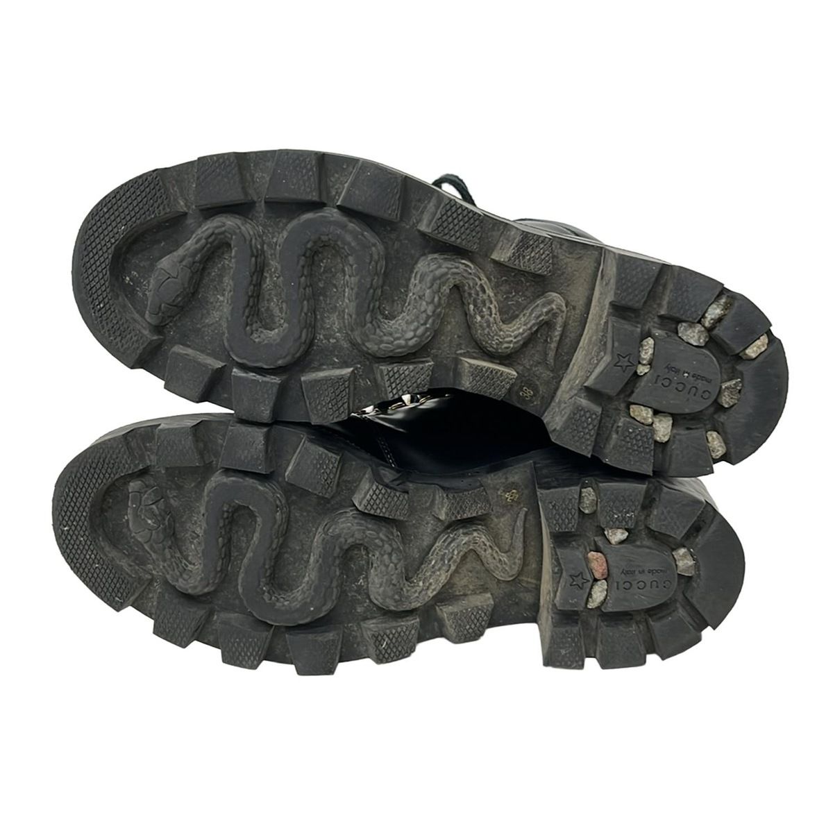 GUCCI(グッチ) ショートブーツ 38 レディース - 481156 黒 38/レース