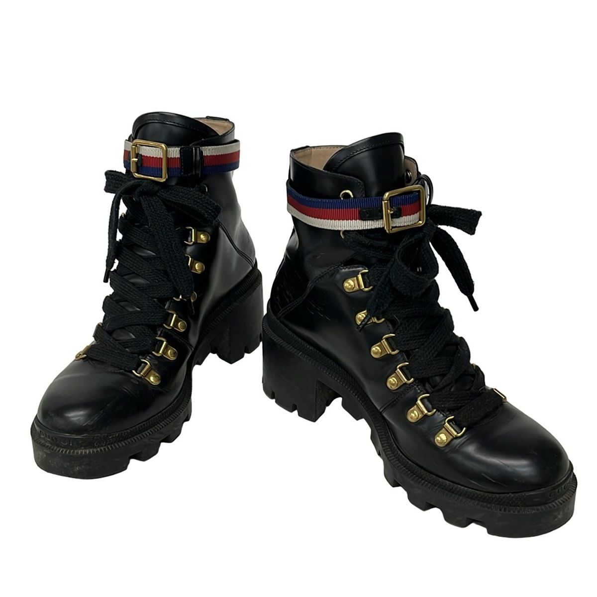 GUCCIショートブーツグッチ黒ヴィンテージ定価20万円以上サイズ8 GUCCIショートブーツグッチ黒ヴィンテージ定価20万円以上サイズ8 24cm