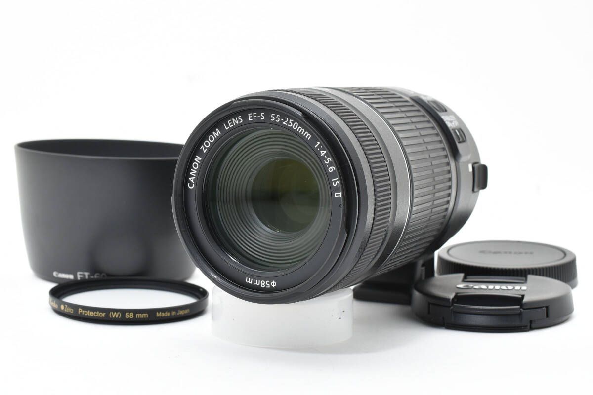 ☆極上品☆キヤノン CANON EF-S 55-250mm F4-5.6 IS II + EF-EOS M