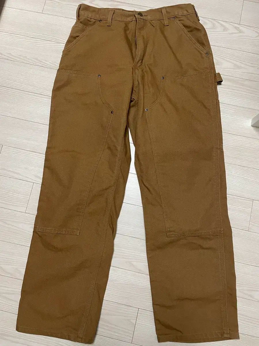 カーハート B 136 ダブルニー ベージュ 32 20