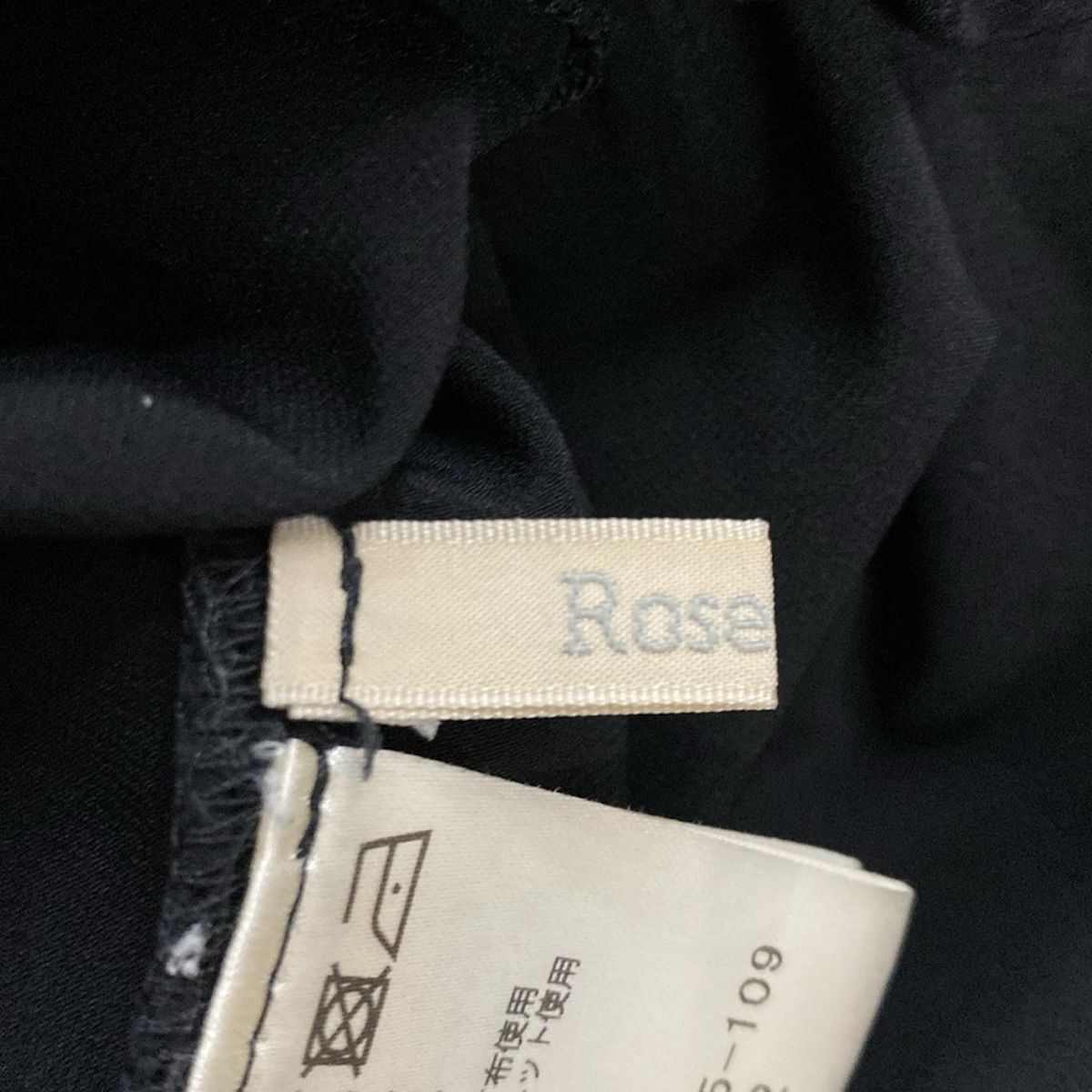  Rose Tiara ローズティアラ ワンピース サイズ42 L レディース 黒 ドット柄 ショート丈 レース その他 ワンピース