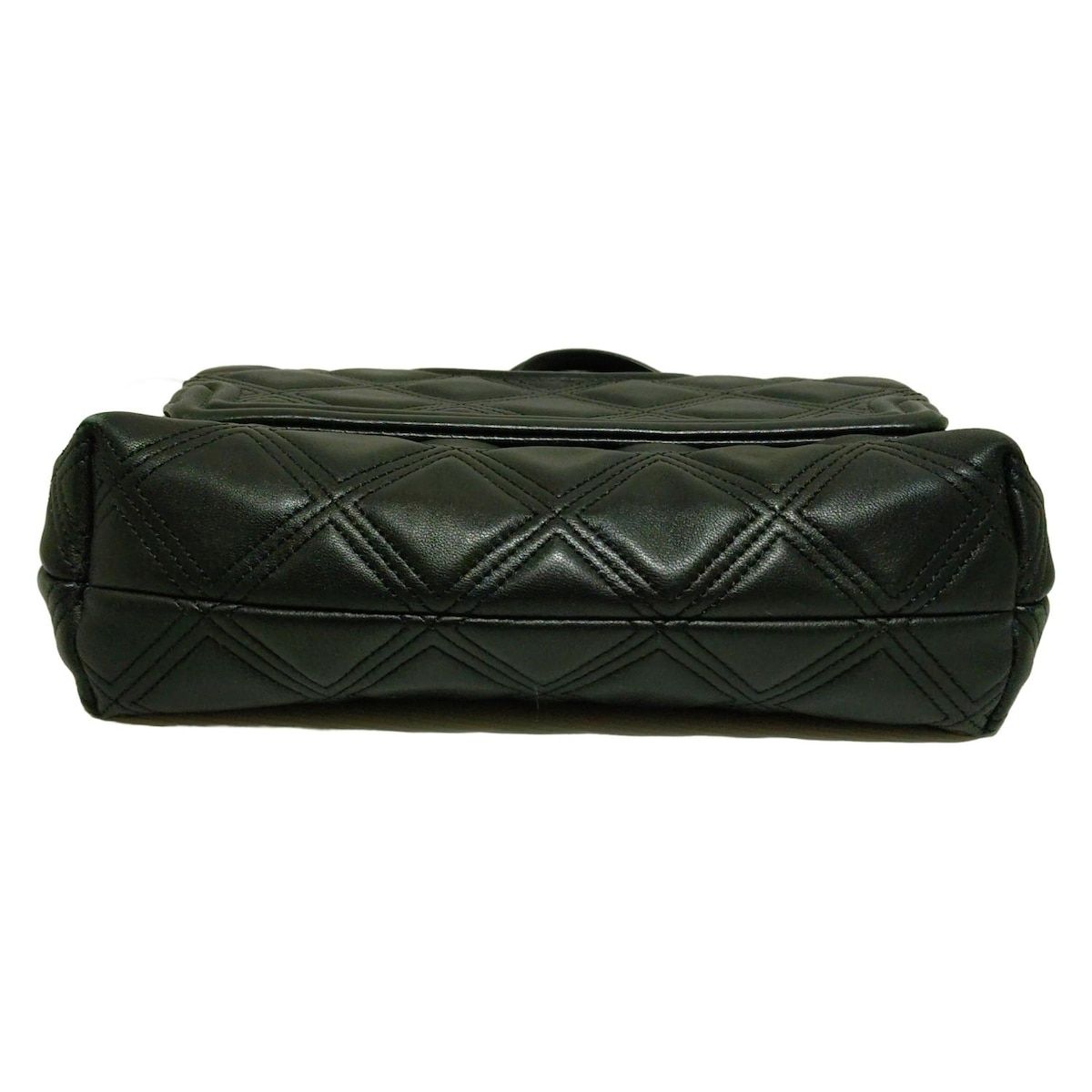 【良品】トリーバーチ＊キルティング ゴールドチェーン レザーブラック TORY BURCH(トリーバーチ) ショルダーバッグ - 黒×ゴールド