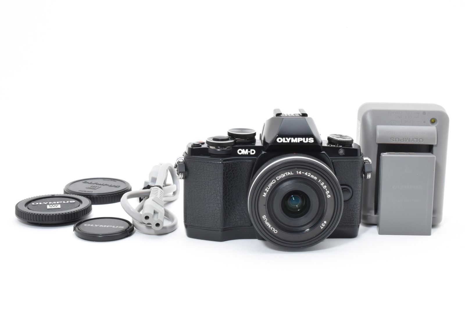 上品 オリンパス OLYMPUS OM-D E-M 10 レンズキット 14-42 mm EZ ブラック LL 222 6130