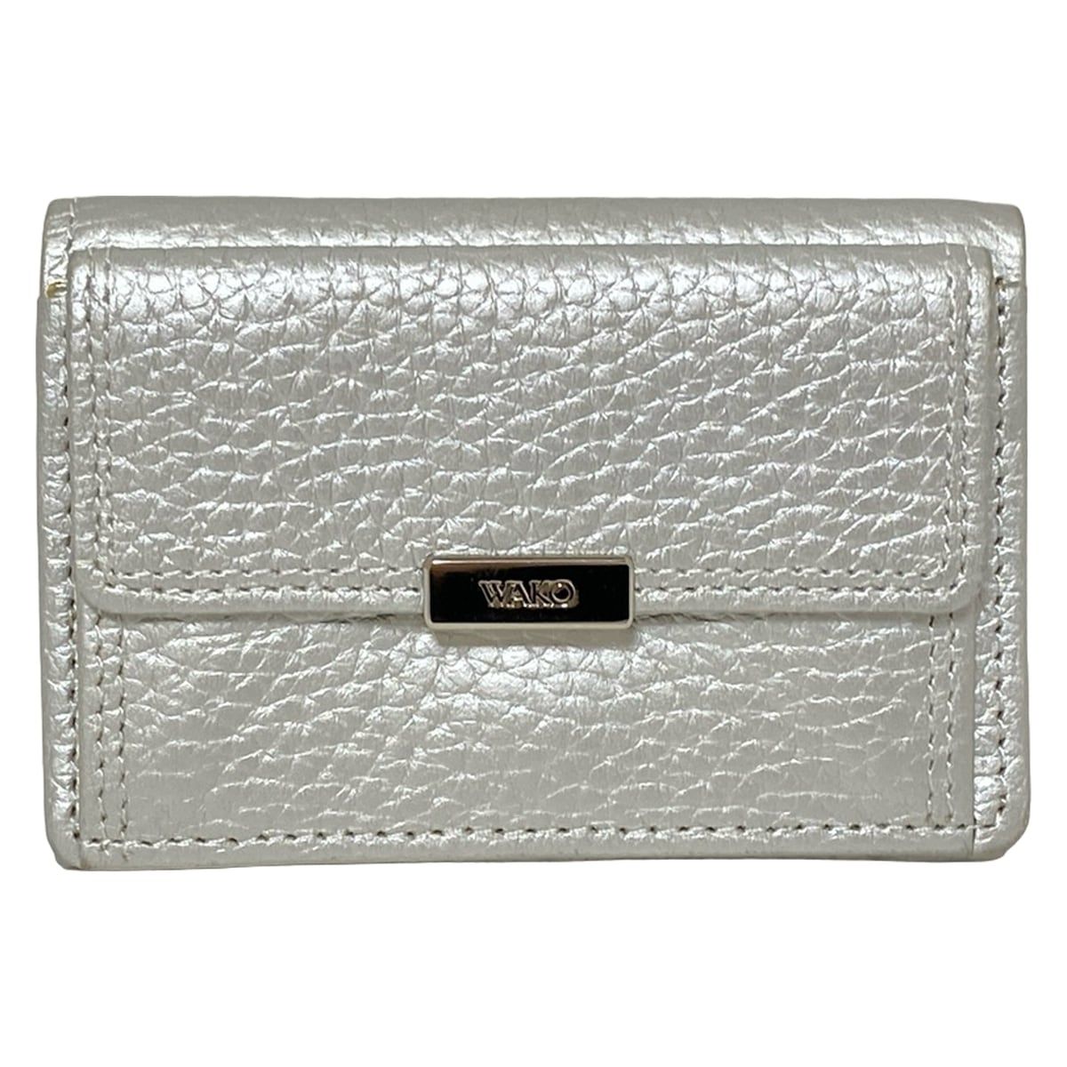 WAKO(ワコー) 3つ折り財布 - シルバー レザー - メルカリ
