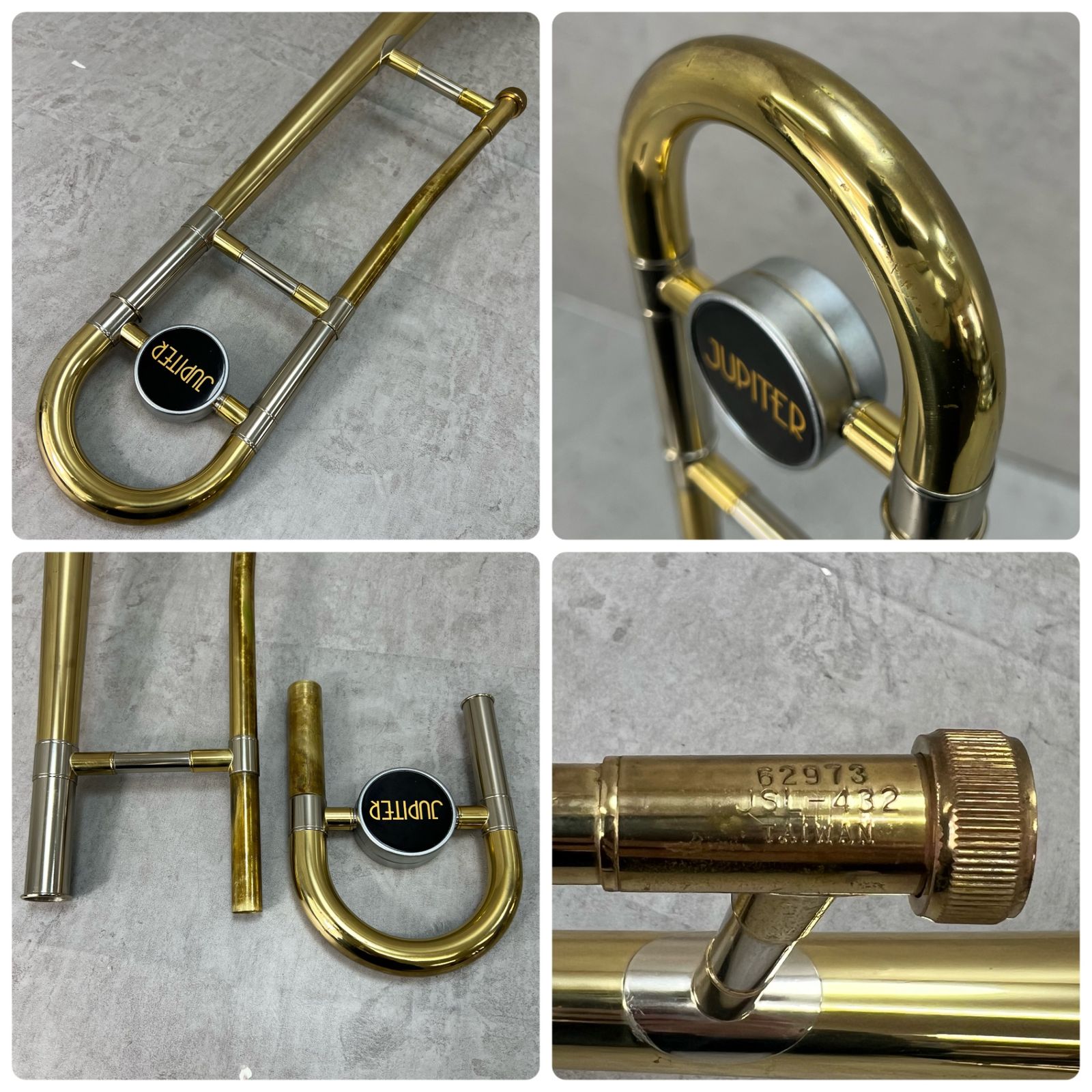 ジュピター 細管テナートロンボーン JSL-432 ラッカー マウスピース