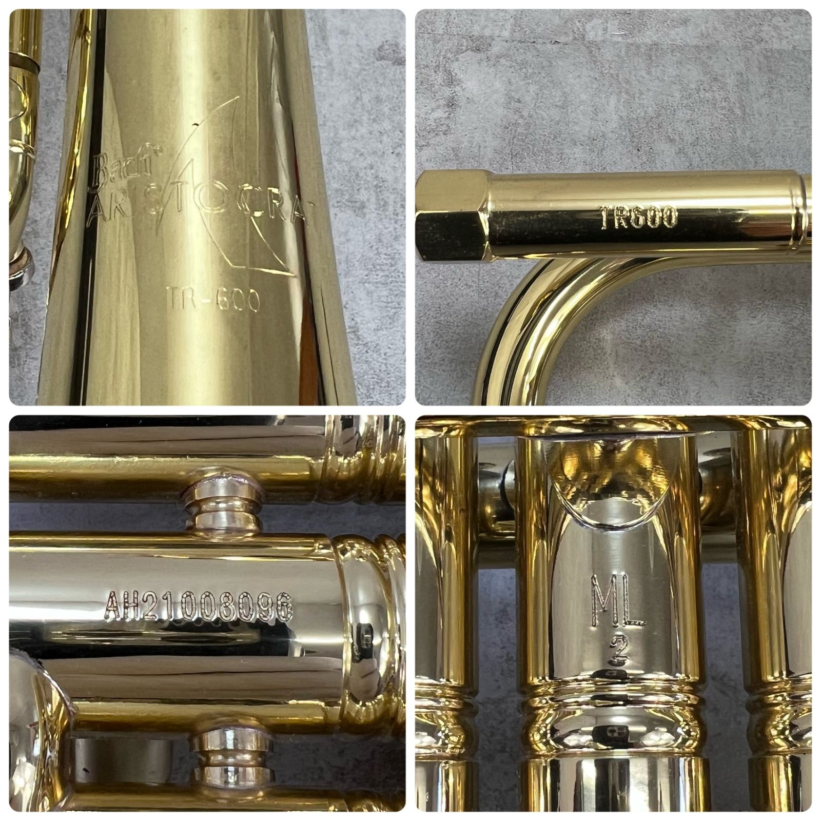 ビンセントバック B♭トランペット ARISTOCRAT TR600 イエローブラス