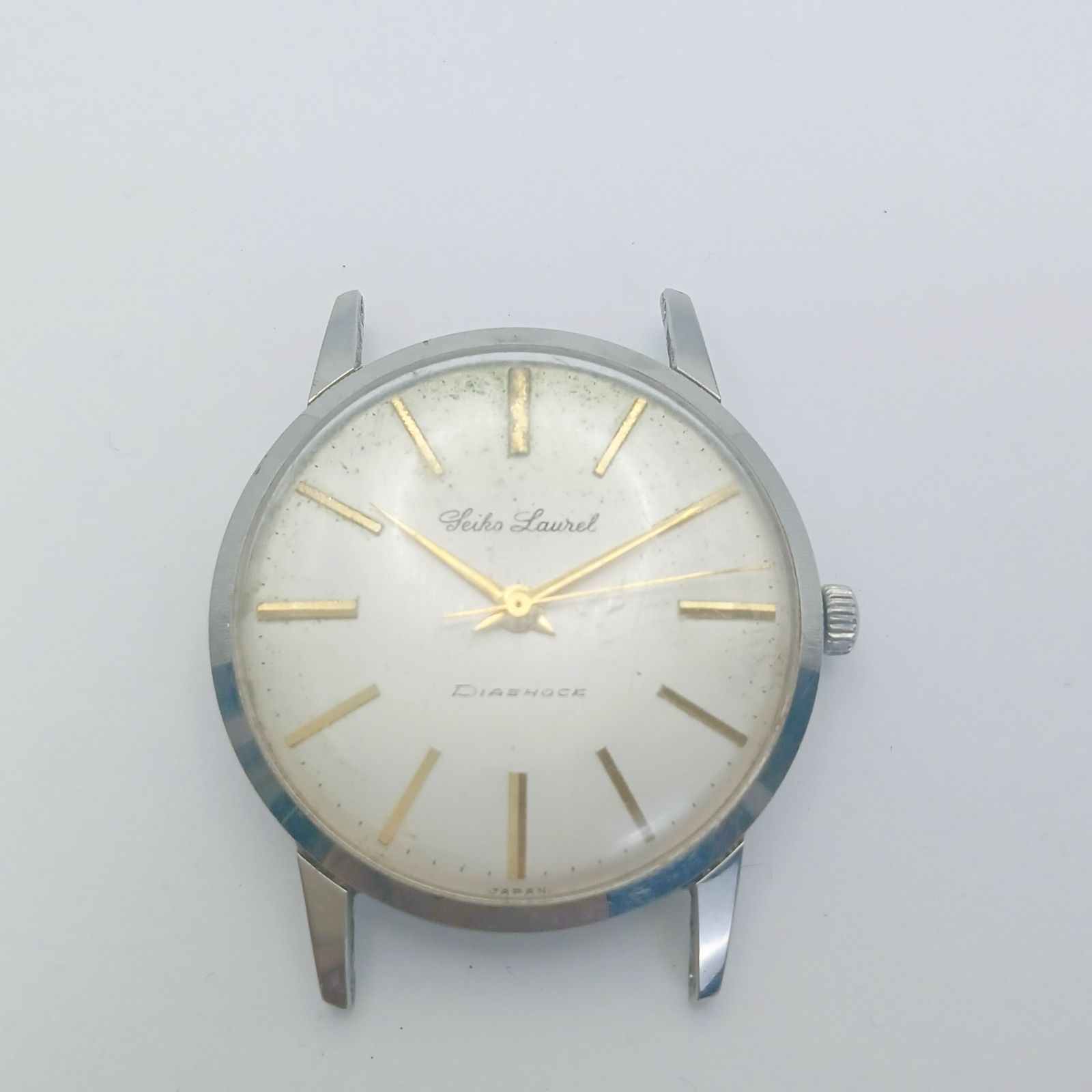 稼働 1220 2 SEIKO Laurel セイコー ローレル 14025 メンズ腕時計 手巻き フェイスのみ ゴールド色