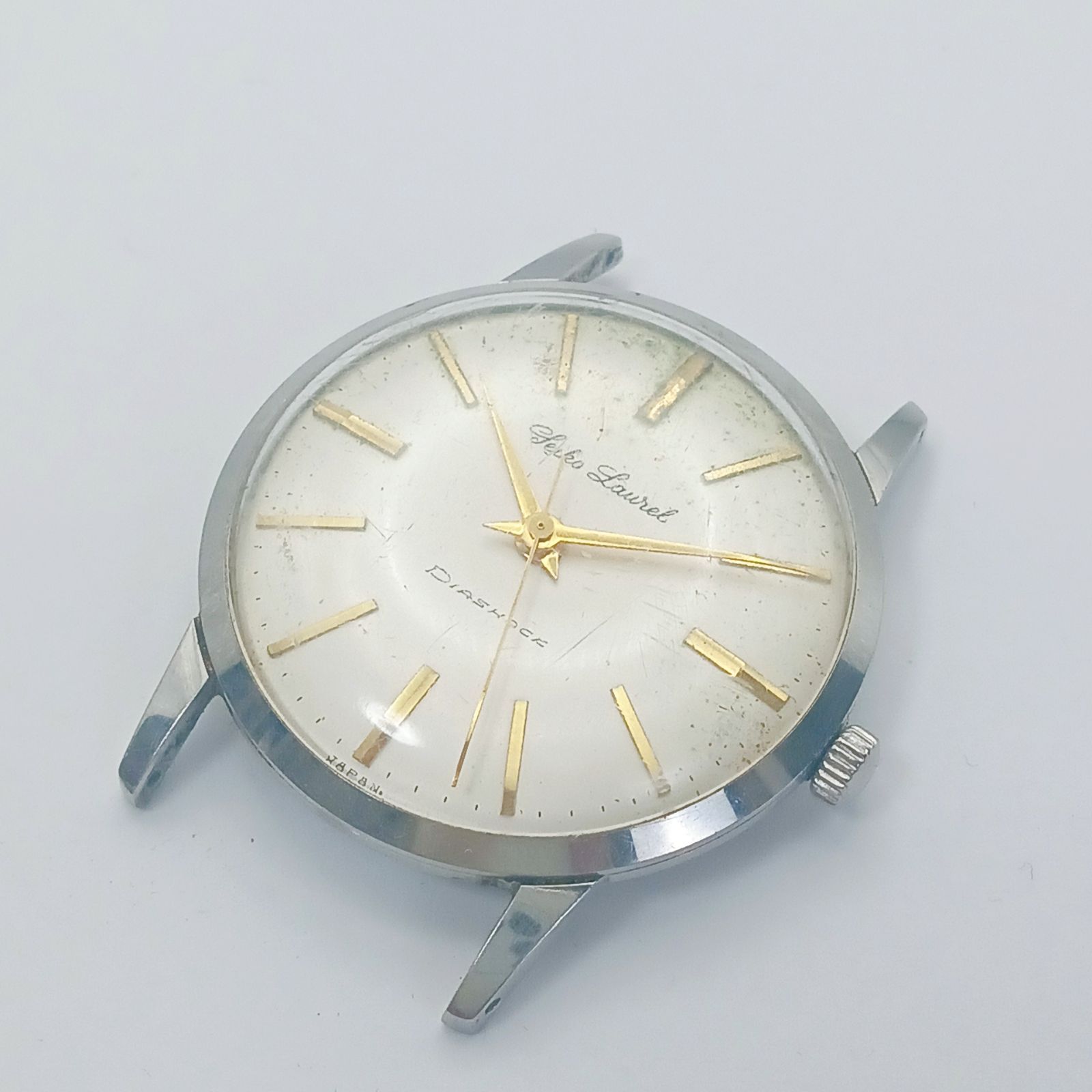 稼働 1220-2 SEIKO Laurel セイコー ローレル 14025 メンズ腕時計 手巻き フェイスのみ ゴールド色