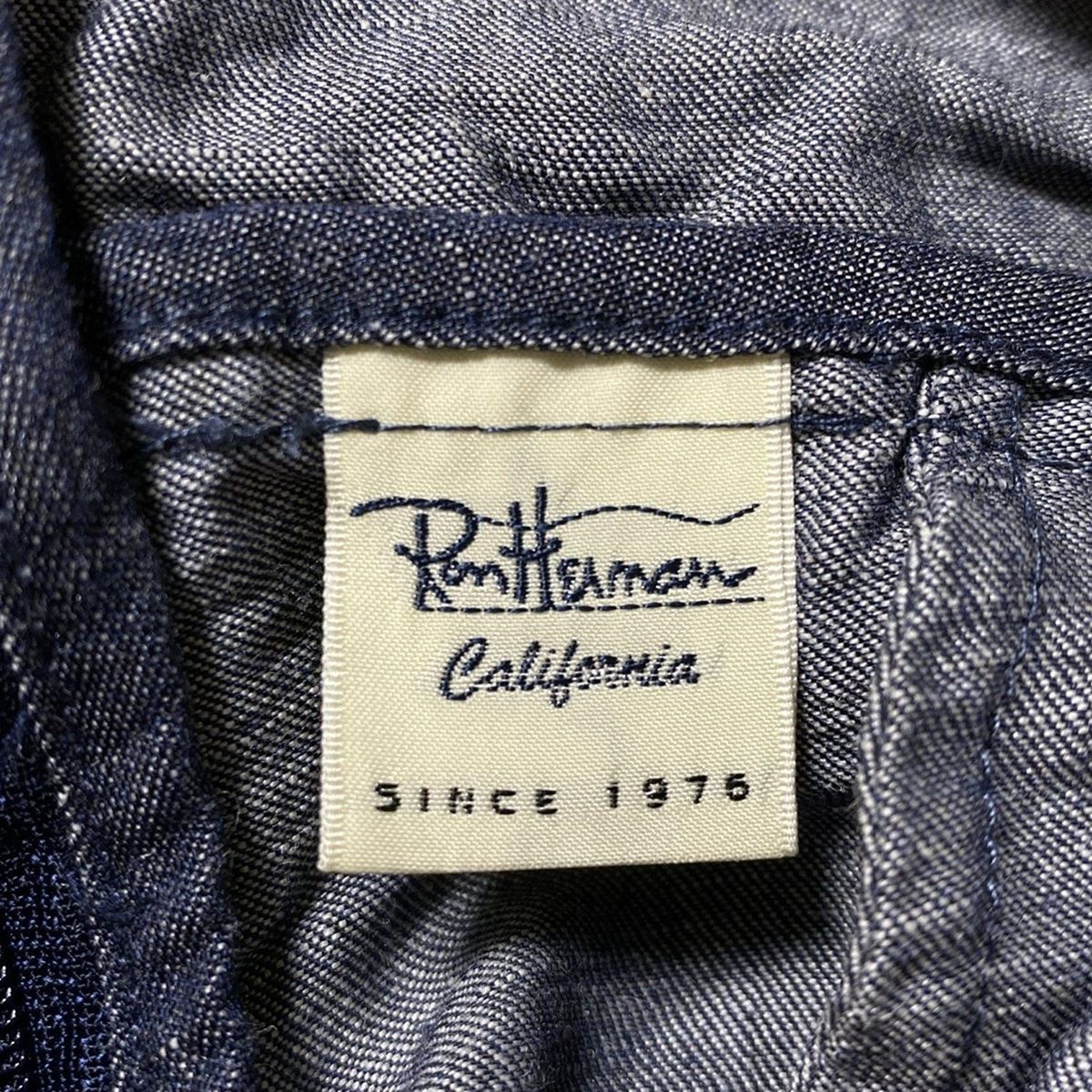  Ron Herman ロンハーマン オールインワン サイズS レディース - ネイビー クロップド 半端丈 ベアトップ サロペット オーバーオール オールインワン レディース