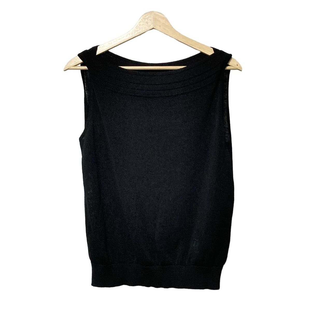 FOXEY フォクシー ベスト サイズ40 M レディース 43277 黒