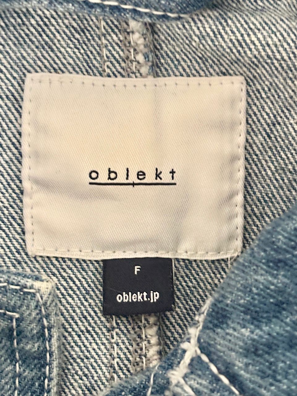 美品】高山都さん・oblekt デニムステンカラーコート - メルカリ