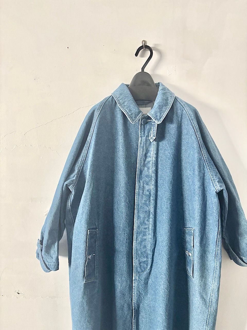 美品】高山都さん・oblekt デニムステンカラーコート - メルカリ