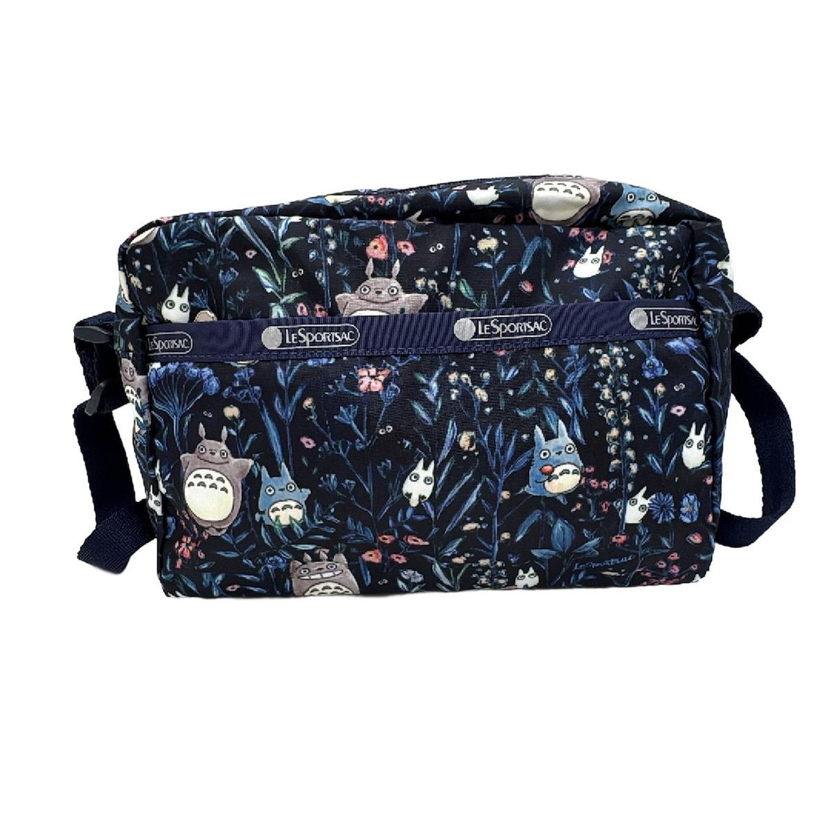 LESPORTSAC(レスポートサック) ショルダーバッグ - 黒×ネイビー×マルチ