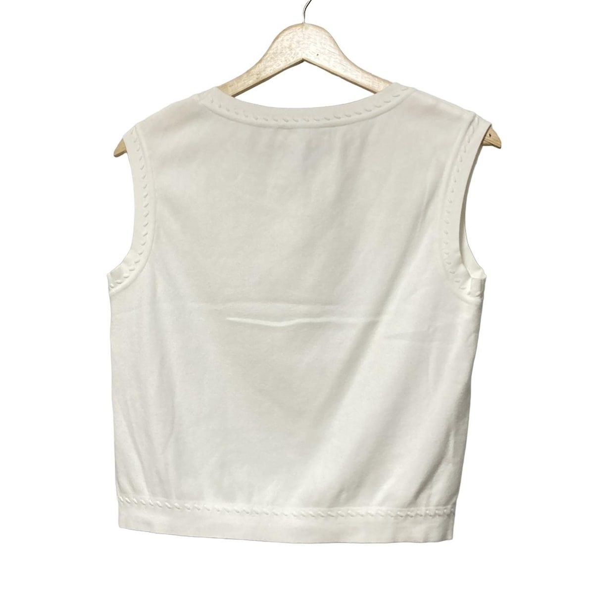 FOXEY フォクシー ベスト サイズ40 M レディース - 44701 白