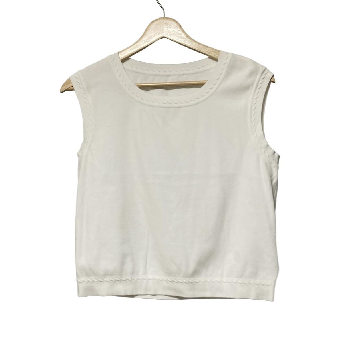 FOXEY フォクシー ベスト サイズ40 M レディース 44701 白