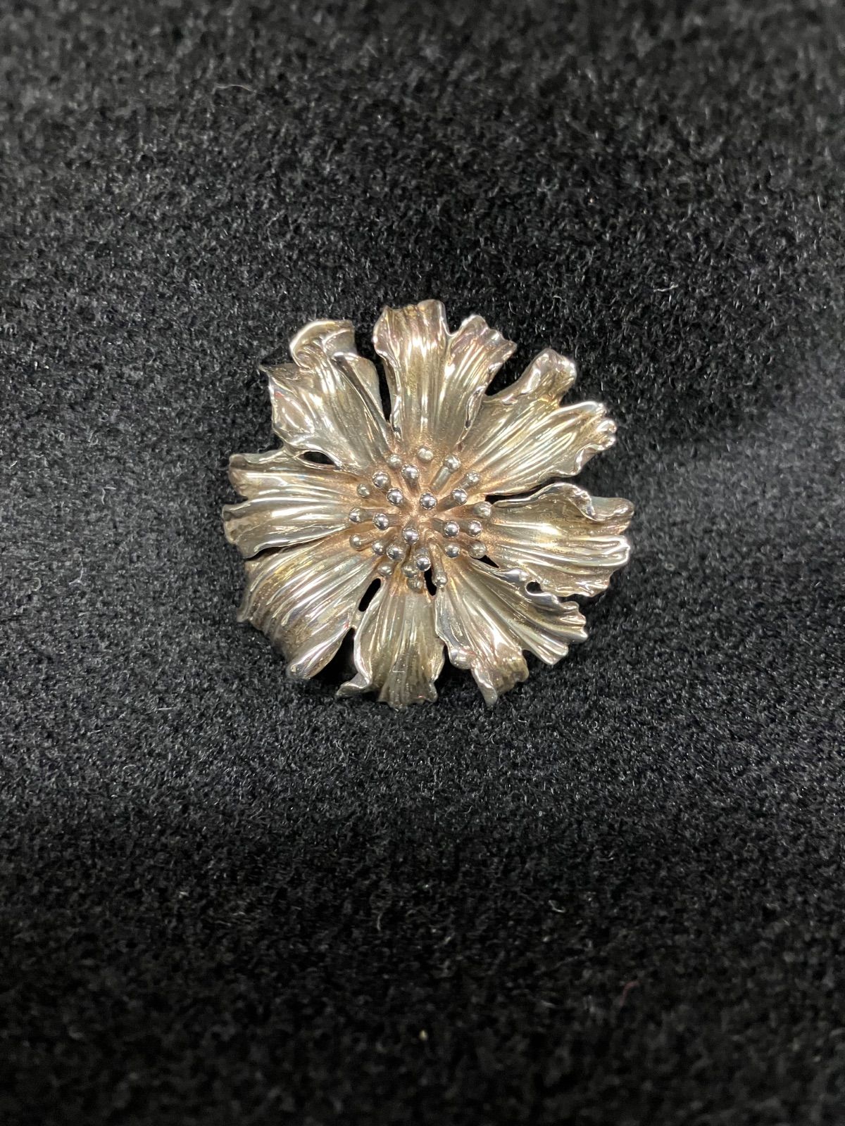 TIFFANY-Co. ティファニー フラワーモチーフ スターリングシルバー ブローチ