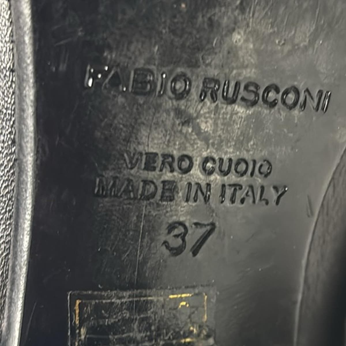  FABIO RUSCONI ファビオルスコーニ ショートブーツ 37 レディース 黒 サイドゴア レザー ブーティ ブーツ