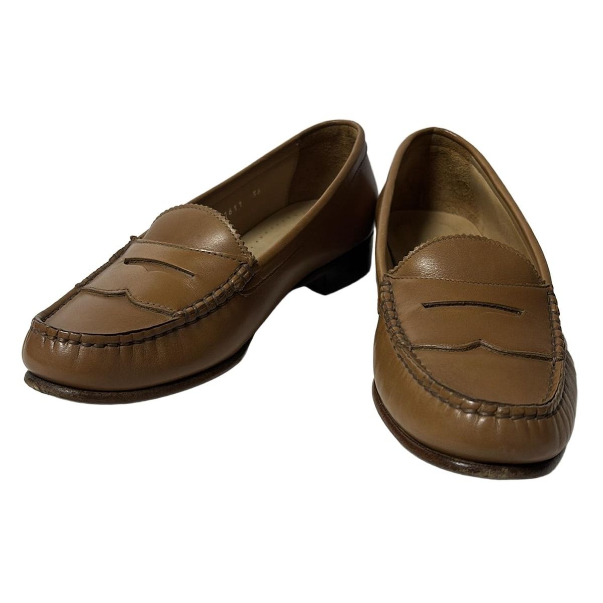 HIROFU(ヒロフ) ローファー 36 レディース - ブラウン アウトソール張