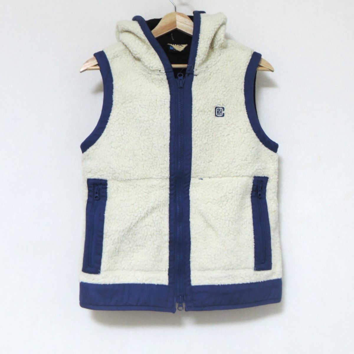 Ron Herman ロンハーマン ベスト サイズX-SMALL レディース - 白×ブルー